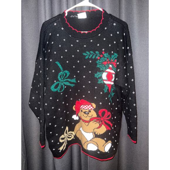 Ugly Christmas Sweater Xmas Size Large Vintage - Picture 1 of 3